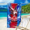 Crystal Fc Crest Printed Beach Towel, Super Soft Microfiber, Perfect Gift Birthday, for Pool, Beach, Travel, for Family and Friends