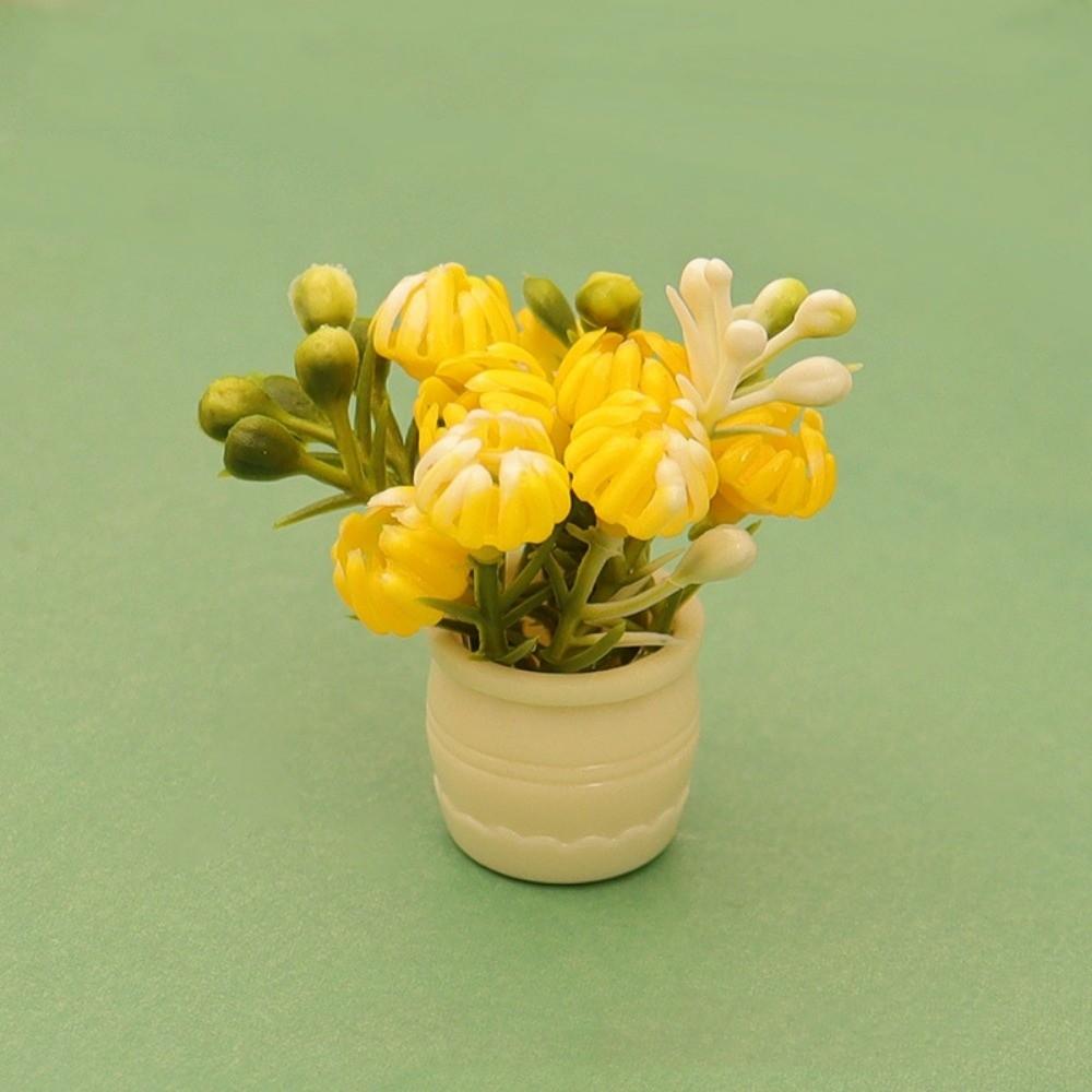 3pcs Plastic Dollhouse Miniature Simulation Vase  Doll House Accessories