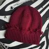 Unisex Streetwear Hats Knit Winter Beanie Hats Hip Hop Street Style Checked Beanie Hats