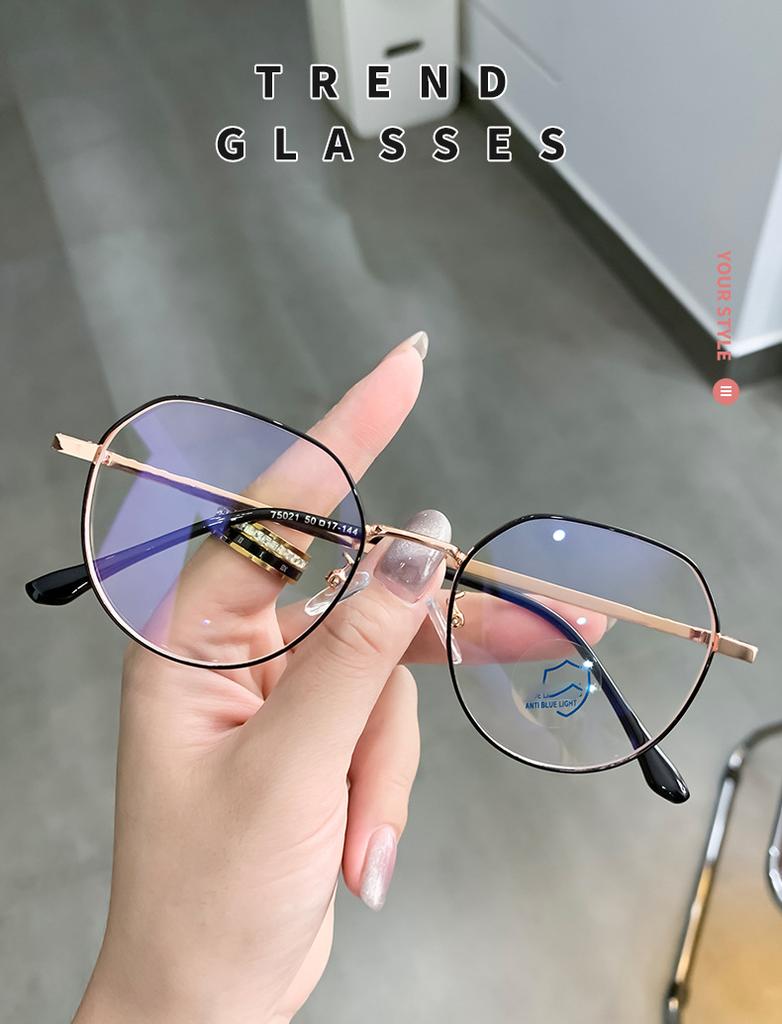 Anti-blue Light Men's And Women's Identical Style Korean Version Retro Small-frame Reading Glasses For Myopia