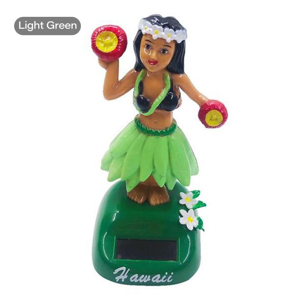 New Solar Swinging Hawaiian Girl Doll Car Creative Ornaments Car Decorations Hula Girl Swinging Cartoon Car