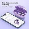 Clip-On Open-Ear Bluetooth 6.1 Earbuds with Microphone, Comfortable Non-In-Ear Sports Headphones with HD Sound & Noise Reduction for Running