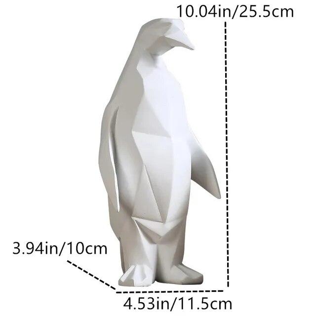 Sculture e Statuette Statua di Animale Decorazioni per la Casa Ornamenti Per Decorazione Domestica Soggiorno Tavolo Scrivania Ufficio Pinguino Bianco Carino