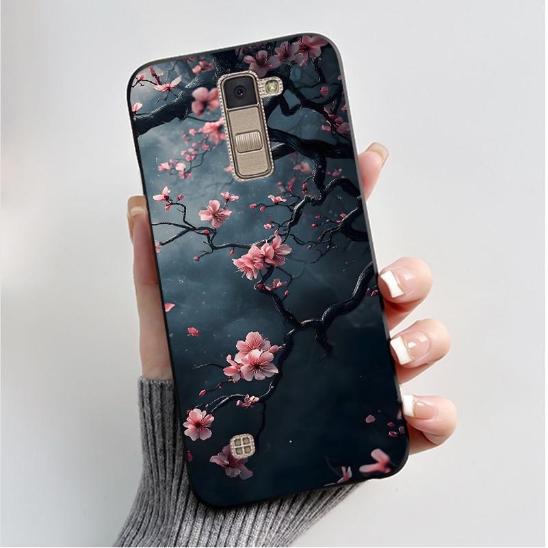 

For LG K10 Casing K430 K420 K410 Case Luxury Fashion Butterfly Flowers Soft TPU Black Silicone Cover for LG K10 2016 Phone Cases LG K10 2016