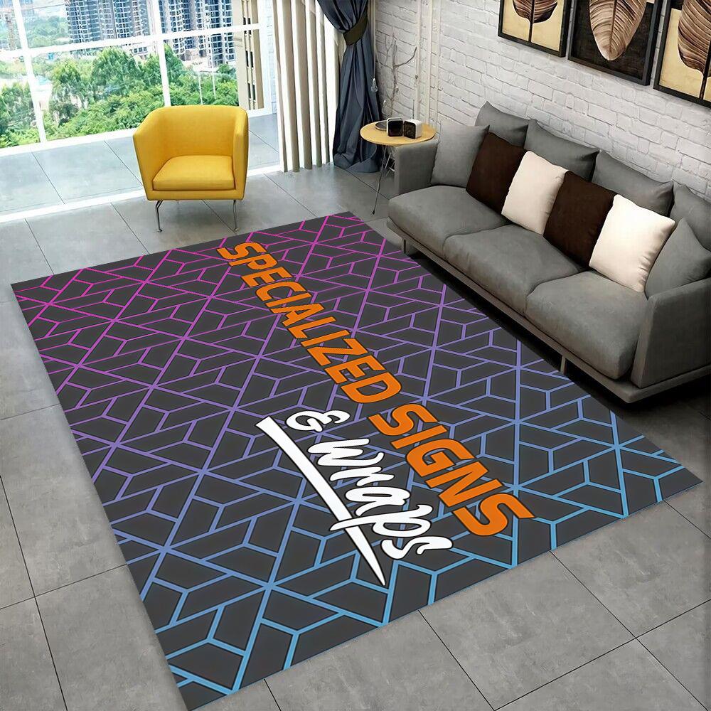 3D S-Specialized Bicycle Logo Moto Carpet Rug for Home Living Room Bedroom Sofa Doormat Decor,kids Play Non-slip Floor Mat Gift