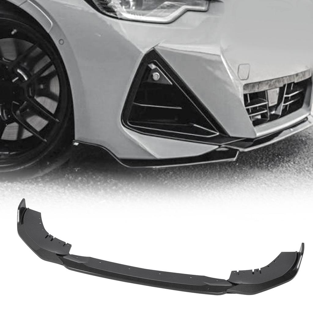 3PCS Front Bumper Lip Spoiler Scratch Resistant Sporty Bumper Lip Chin Splitter Diffuser For 2 Series G42   M Sport