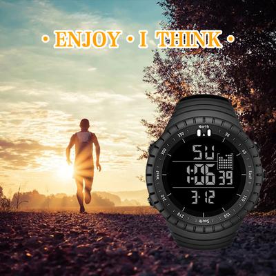 Mens Digital Watch SENORS Sport Watch Outdoor Waterproof Digital Watches LED Electronic Luminous Wristwatch with