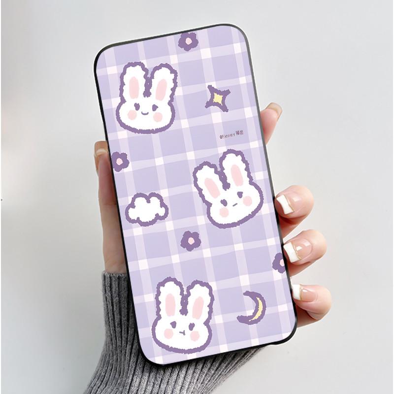 For Nokia 105 106 4G 2023 Case Cute Heart Rabbit Black Soft TPU Silicone Phone Cover For Nokia105 Nokia106 4G 2023 Bumper Coque
