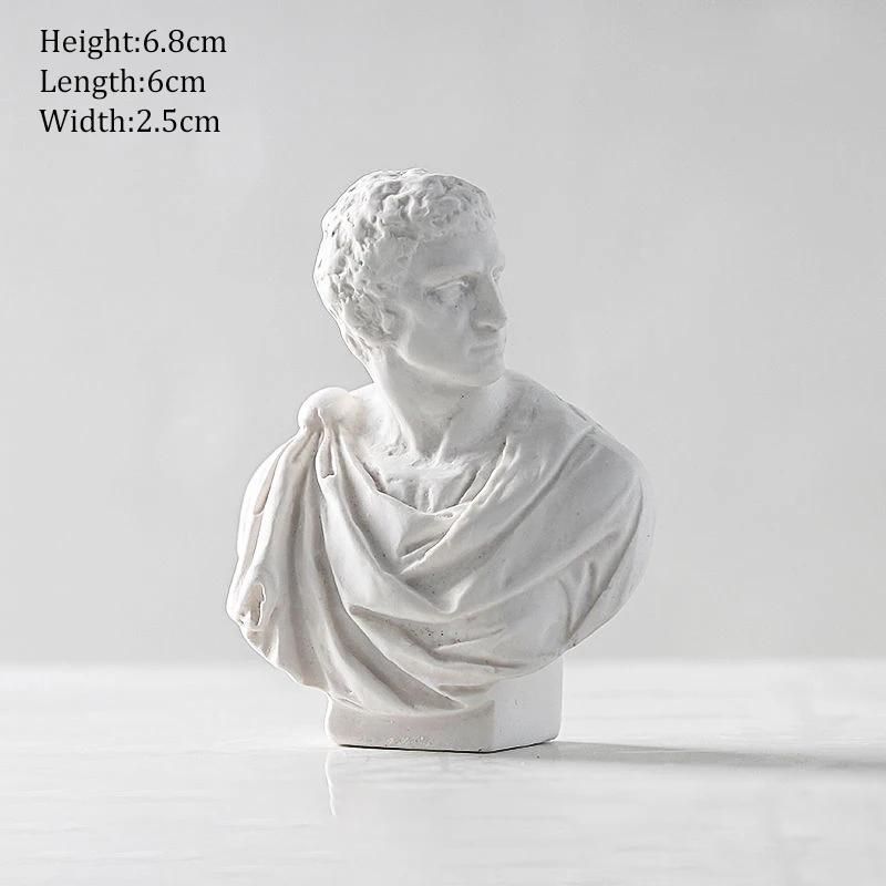 Ancient Greek Goddess Athena Sun God Apollo Mini Plaster Resin Statue Nordic Home Decoration David Head Figurine Art Ornaments