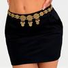 Metal Flower Belly Chains Golden Zinc Zinc Alloy Hollow Out Belt New Waist Chain Women