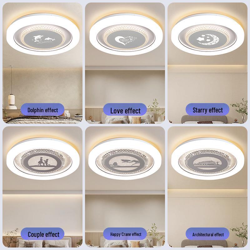 2025 Modern Minimalist LED Ceiling Light for Master Bedroom & Kids' Rooms - Full Spectrum Eye Protection