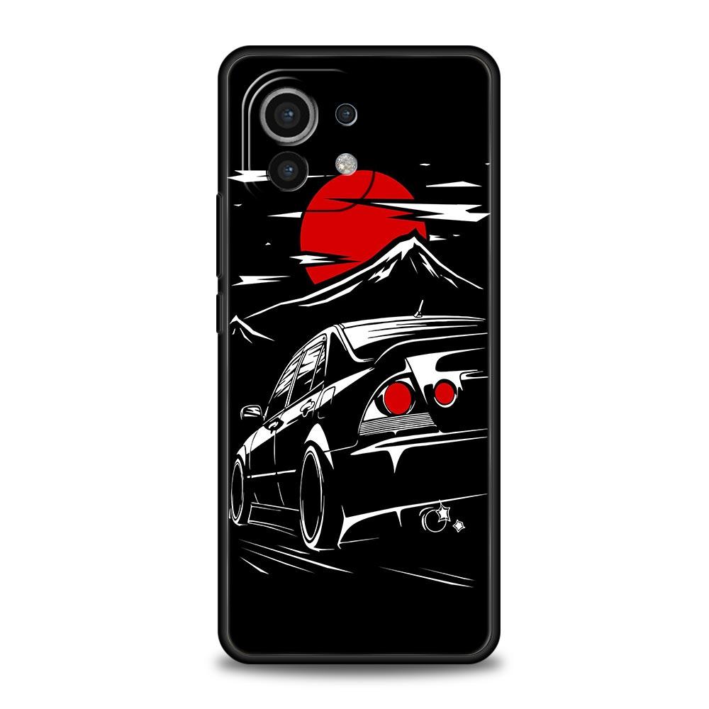 Phone Case For Xiaomi 13 12 11 Lite 12T 11T 10T 9T Mi Poco M4 M3 X4 X3 Pro F4 F3 GT 5G Cover Shell Coque Japan JDM Sports Car