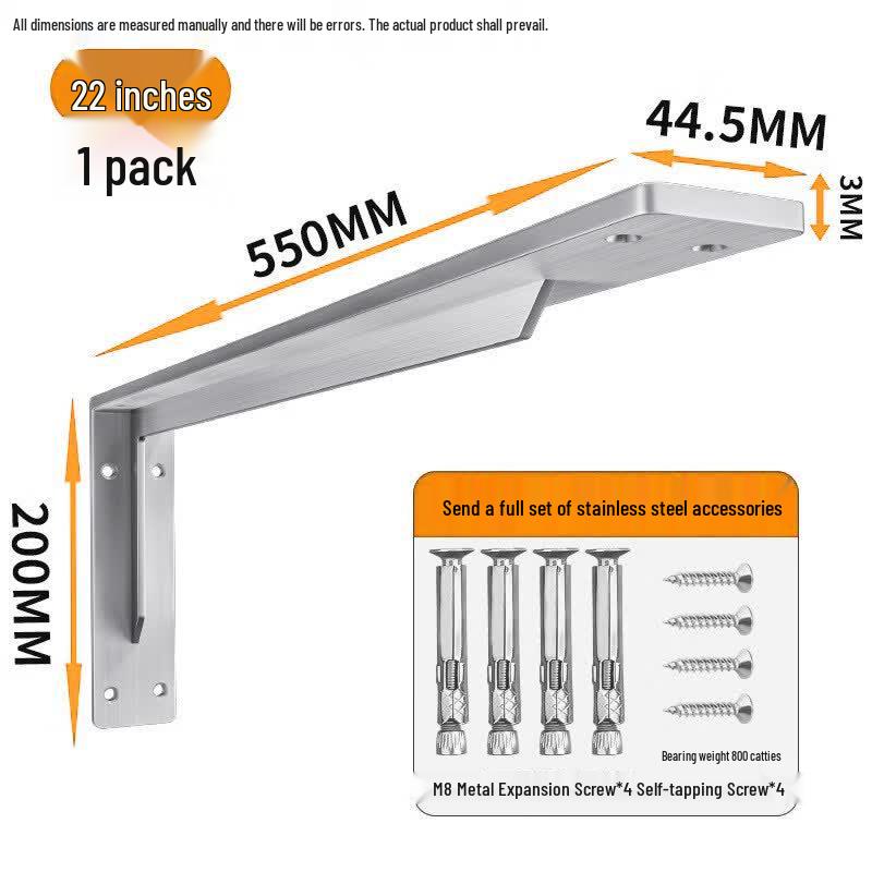 

Stainless Steel 22-inch Multi-purpose Triangular Wall Bracket