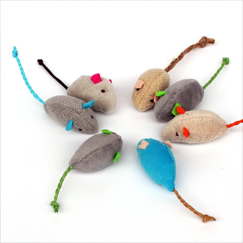 New Arrival Mix Pet Toy Catnip Mice Plush Mouse Toys For Cats Kittens Fun Chew Scratch Interactive Pet Supplies