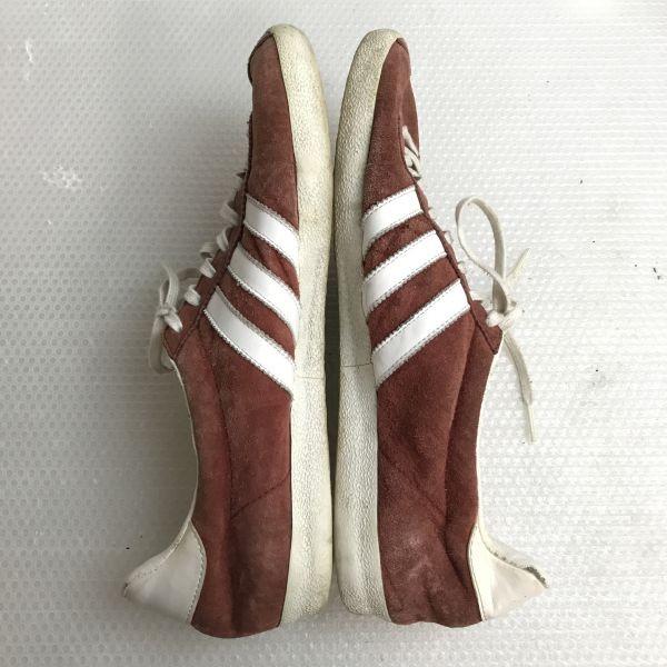 adidas Originals GAZELLE leather sneakers 27.5 red brown(USED)