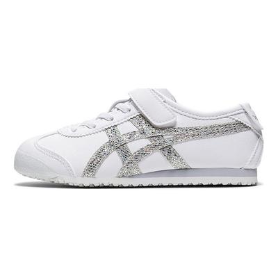 Candy Glitter Mexico 66 Comfortable Low-Top Kids Running Shoes Kids Sneaker White Silver 1184A172-100