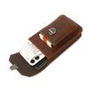 Men's Genuine Leather Mobile Phone Waist Bag, Cowhide Multi-functional Buckle, Belt-fitting Mobile Phone Bag