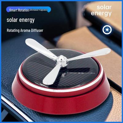 Intelligent Rotating Solar Car Aroma Ornamen: Long-lasting Deodorizing Alloy