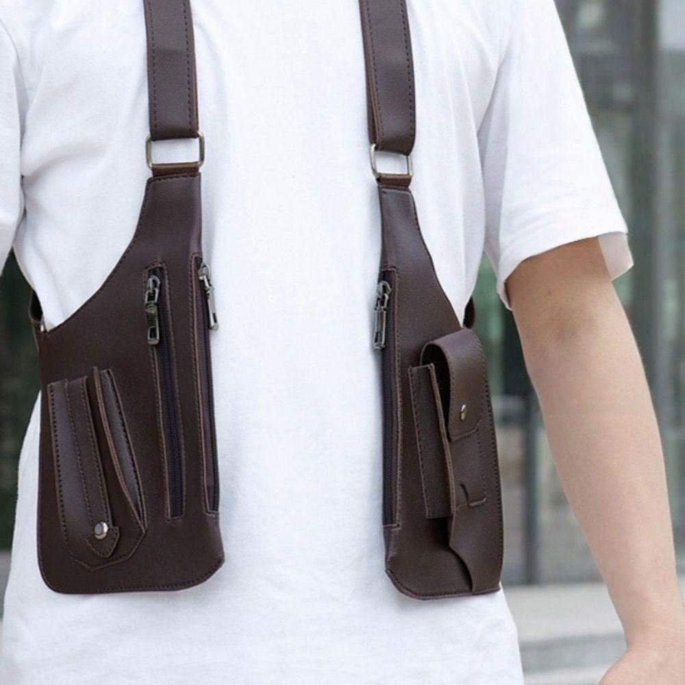 Adjustable Strap Anti-Theft Underarm Bag Vintage Underarm Strap Wallet Pocket Daily Use