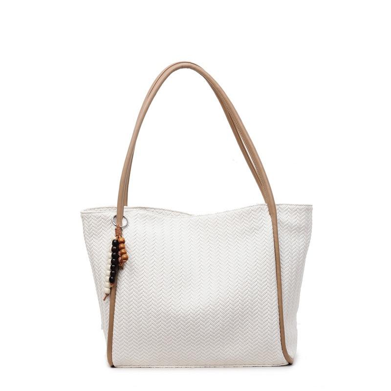 Woven Large-capacity Bag Women's Autumn New Retro Versatile Shoulder Bag Commuter Tote Bag