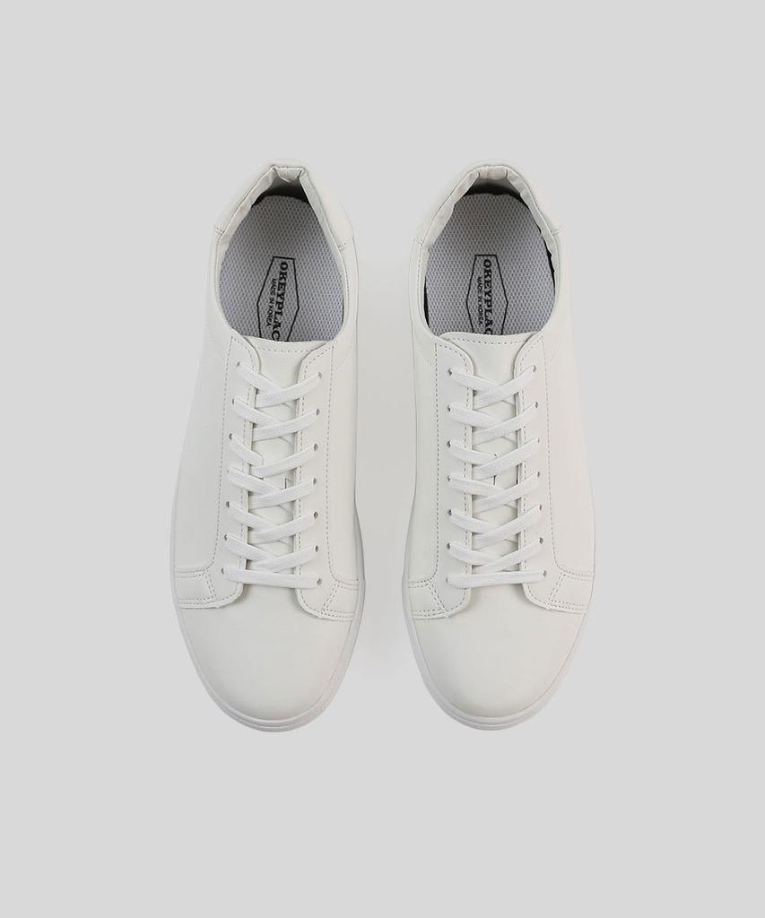 Okeyplace 5.5Cm Hidden Heel Basic Sneakers White (Okpl-55Sn102)