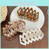 Fashionable Geometric Hair Claw Clip In Bright Pastel Shades For Everyday Use