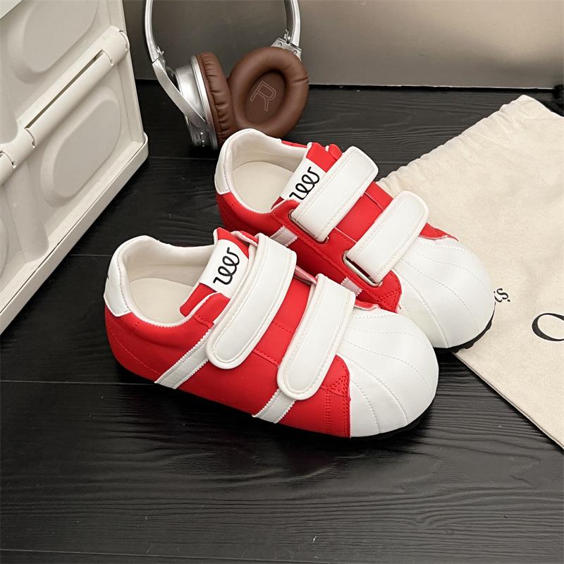 

Velcro color matching casual shoes children 2025 summer high value board shoes fashion single shoes versatile student sports shoes 28
