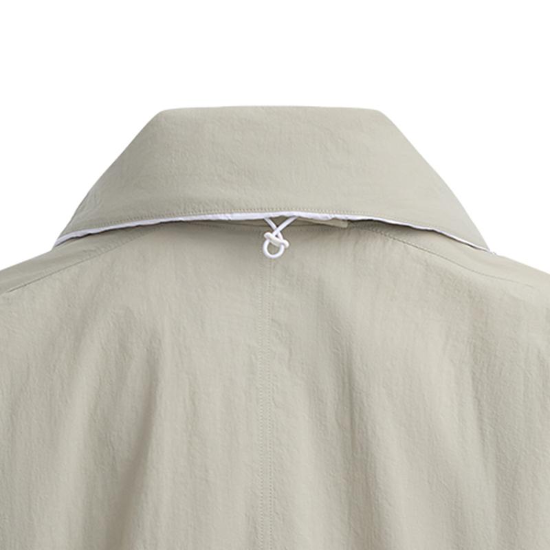 Under Armour Color Block Training Comfort Jacket Women Jackets Khaki Gray 1389317-289