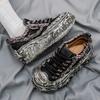 Trendy 2025 Spring New Versatile Fabric Thick Bottom Height Increasing Casual Sports Super Hot Casual Men's Shoes