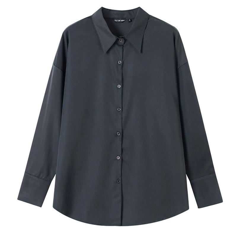Women's 2025 Retro-Style Loose Long Sleeve Layered Shirt - Cool and Casual Autumn Wear