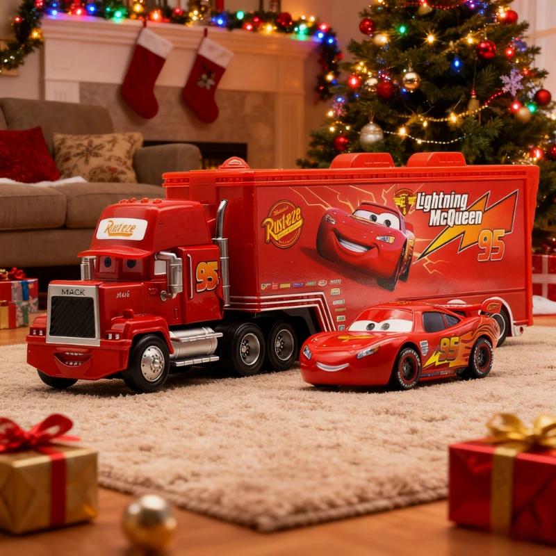 High Quality  Pixar Cars And Truck Set | Lightning Mcqueen Model Trucks | Racing Car Model Toy | Birthday Gift For Boys