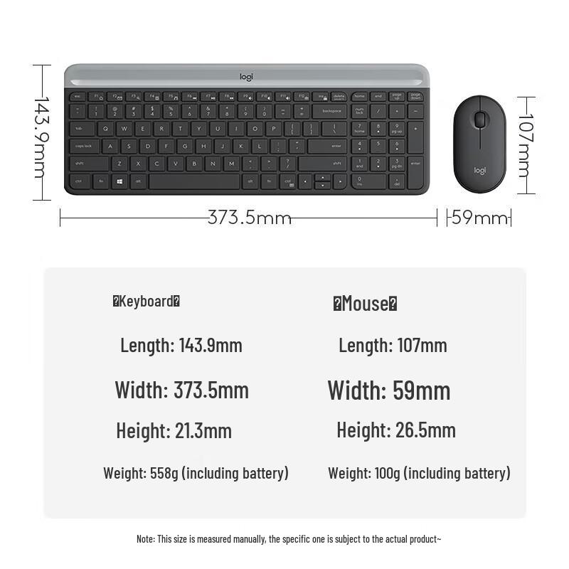 Logitech MK470 Slim Wireless Keyboard and Mouse Combo