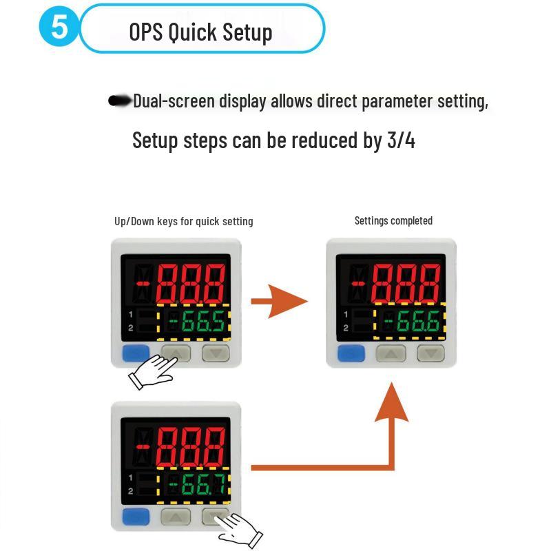 Xiaorui APS-1022PVN Digital Stainless Steel Pressure Gauge YN100bf