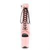 20Cm Front Lace-up Fish Mouth Thin Heel High Heel Low Boots Nightclub Stage Pole Dance High Heel Sole Short Boots YKC