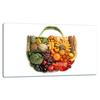 GLASS PLATE CUTTING BOARD 52x30 VEGETABLES