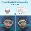 Kids Swim Goggles Anti-Leak Snork Face Guard with Nose Cover And Elastic Strap Anti-Fog UV Protection Swimming Goggles for Boys Girls Ages 3-15