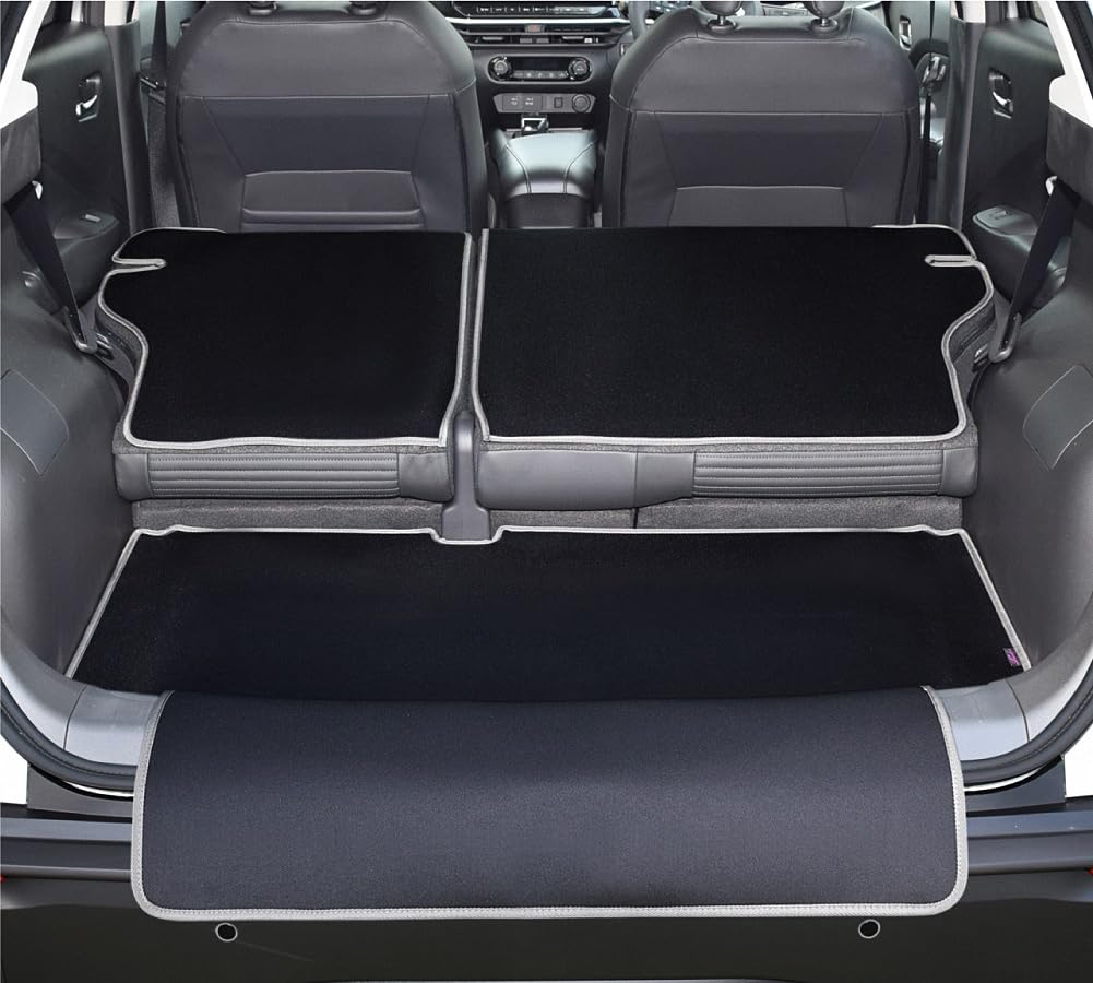 

Levolva Luggage Cover Luggage Mat with Bumper Cover for Nissan Note and Aura Trunk Trunk Floor Accessory - Waterproof, Stain-Resistant (E13) (FE13) чёрный