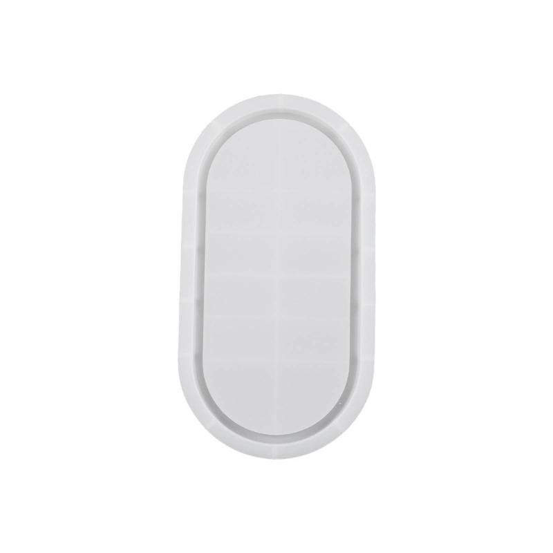 Stampo in Silicone per Sottobicchiere Ovale Stampo per Posacenere Fai da Te Stampo per Vassoio in Cemento e Gesso Stampo per Colata in Resina Epossidica Sottobicchiere Stampi Artigianato Decorazione per la Casa