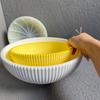 DIY Velká úložná mísa Sádra Teraco Forma kulatá Pruhovaná Betonová nádoba na svíčku Venkovní cementový květináč Odlévací forma