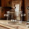 Shangqi Retro Double-Ear Glass Pot with Lid