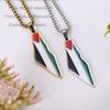 Dripping Palestine Map Pendant Necklace Fashion Pendant