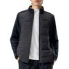 Men's Lightweight Winter Duck Down Jacket with Stand Collar and Warm Fleece