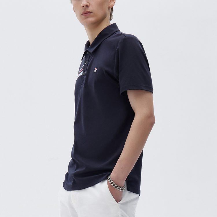 FILA Polo Shirts Men's Blue Polo Collar Moderate Straight Fit F11M121114F-NV