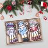 9Pcs/Set Wooden Nutcracker Soldier Nutcracker Pendants Crafts Collectible Nutcracker Christmas Ornaments for Holiday Xmas Decor