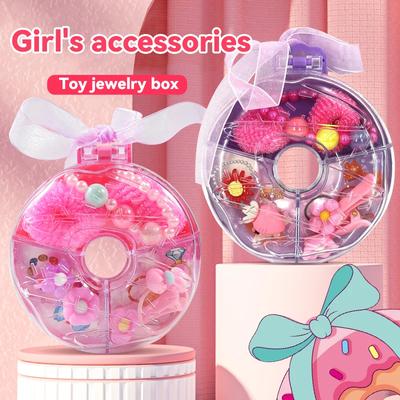 Doughnut Accessory Box Simulation Decoration Accessory Storage Treasure Box Diy Handmade Bead Decoration Toy Girl Gift Box