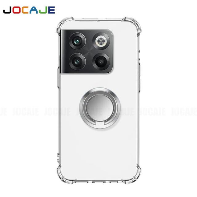 Ring Stand Transparent Defense Ochranné Nárazuvzdorné pouzdro Držák držáku Oneplus ACE2 Pro Průhledný měkký silikonový TPU Airbag Zadní kryt telefonu