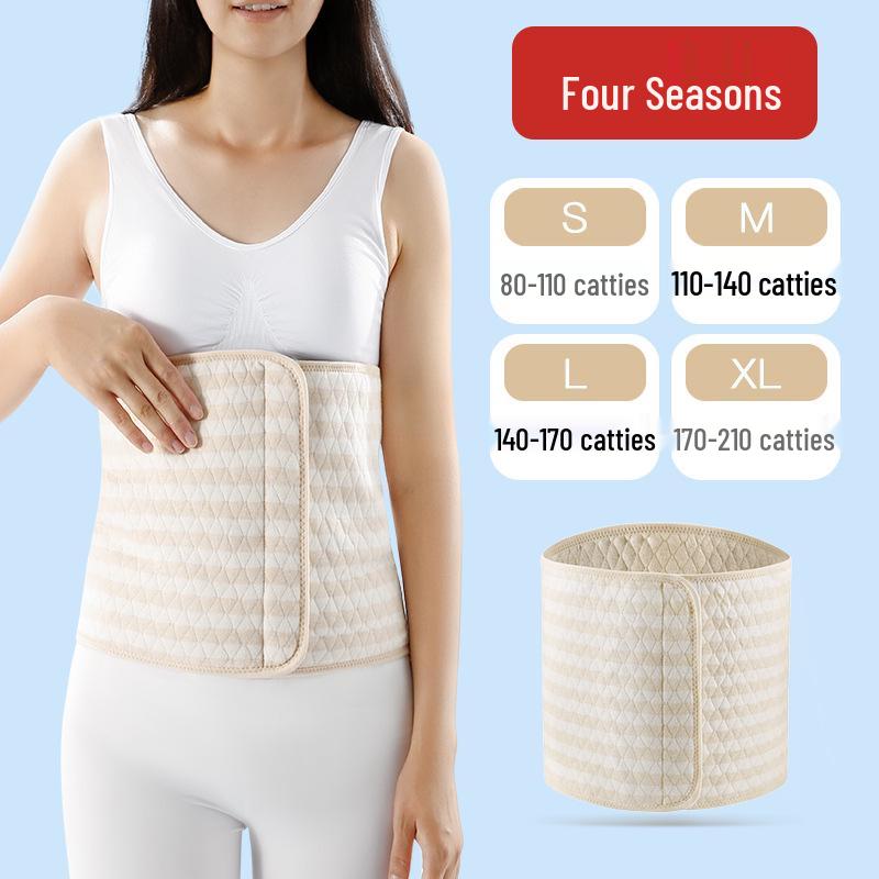 Unisex Pure Cotton Waist Support Belt for Warmth and Cold Protection in Autumn and Winter, Ideal for Sleeping and Abdomen Comfort.