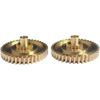 Brass Convertible Top Transmission Gears Left & Right Side For Porsche Boxster 1997-2012, Replace# 98756118000, 987561179