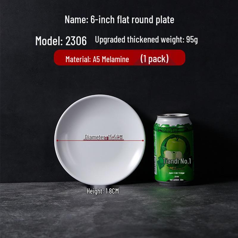 Runde Essteller im Melamin-Porzellan-Stil mit Seidenblumen-Design für Restaurants und Hotels