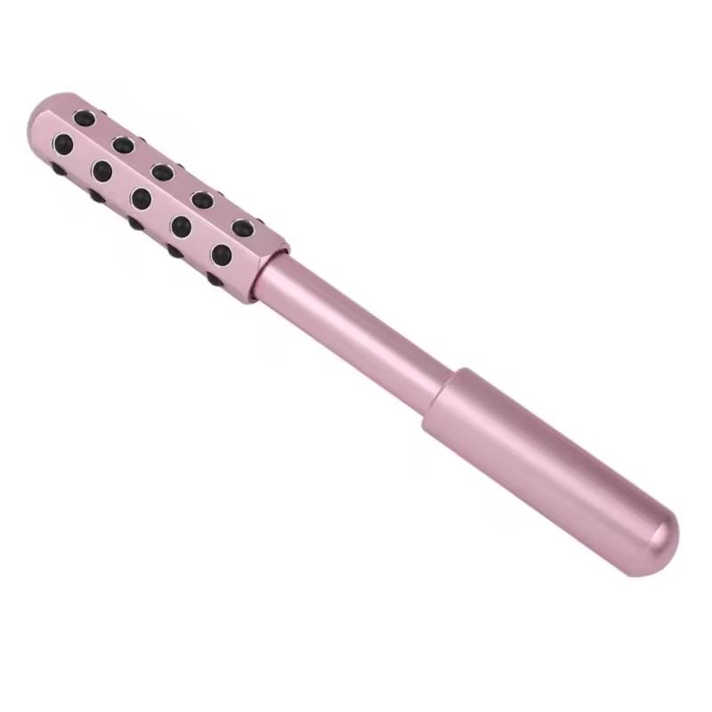30 Germanium Beauty Bar Face Massage Roller Face Lift Massage Facial Stick Skin Care Beauty Tools Anti Wrinkle Facial Massager розовый